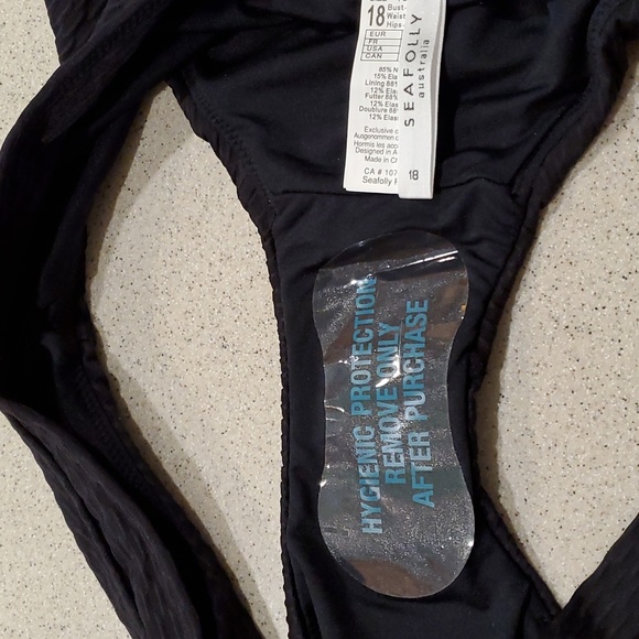 Seafolly Women's Twist Band Hipster Full Coverage Bikini Bottom, US Size 14 - Picture 7 of 9
